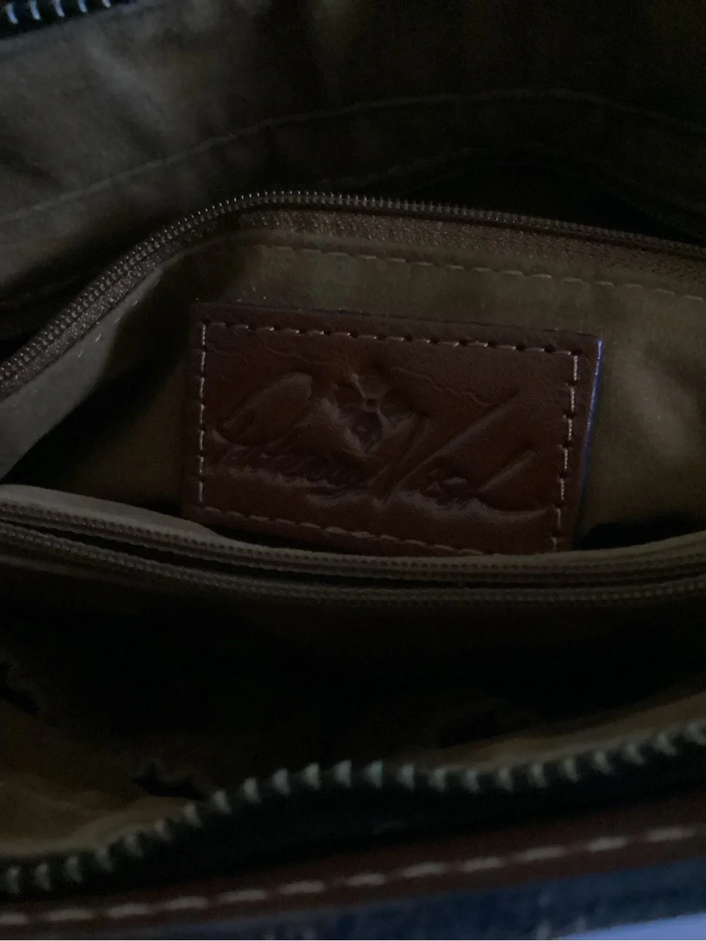 Patricia Nash Embossed Leather Satchel in Brown